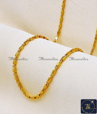 CHA1338B-XLG - 36 Inch Beautiful Daily Wear Gold Plated Chain for Women