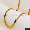 CHA1346-LG - 30 Inch Latest Heart Design Black Beads Chain Design for Women