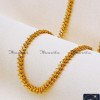 CHA1355-XLG - 36 Inch Beautiful Leaf Design Gold Plated Daily Wear Chain