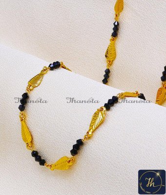 CHA1366 - Latest Black Beads Long Mangalsutra Chain for Women