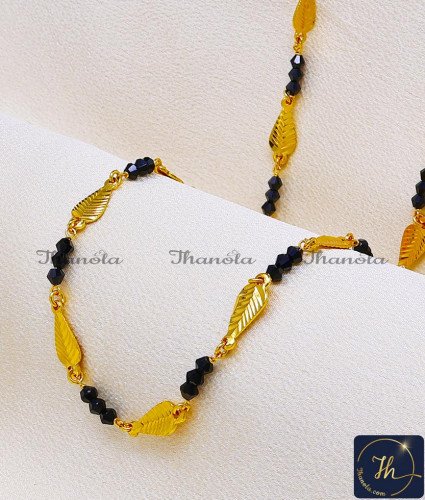 CHA1366 - Latest Black Beads Long Mangalsutra Chain for Women
