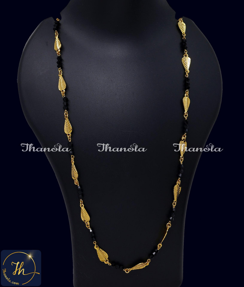 Latest Black Beads Long Mangalsutra Chain for Women latest black beads chain designs