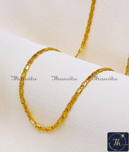 CHA1371 - New Daily Wear Light Weight 1 Gram Gold Chain Design