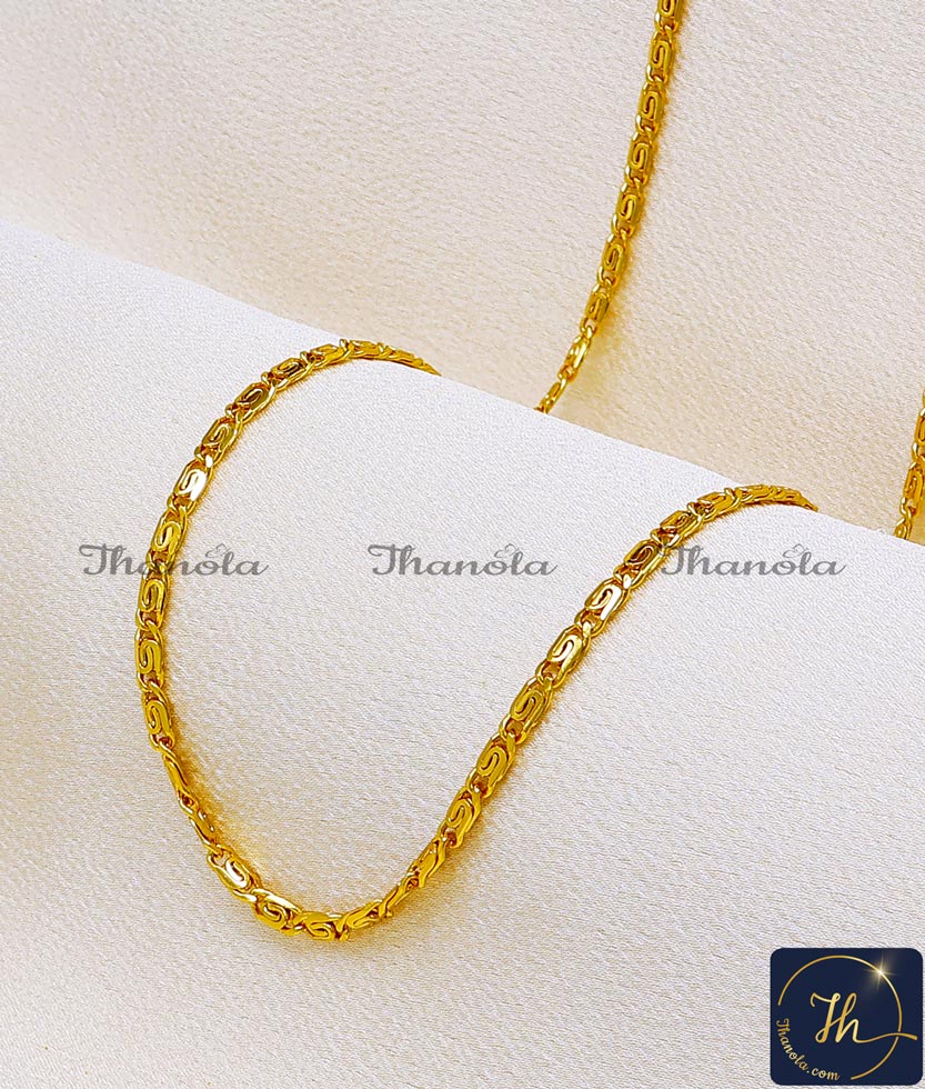 1 gram gold chain design for women