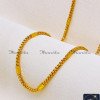 CHA1373-XLG - 36 Inch Trendy Box Chain Design Micro Gold Plated Jewellery