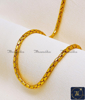 CHA1377 - Gold Plated Thick Traditional Chain Designs for Marriage