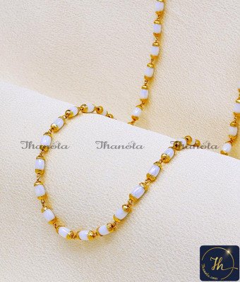 CHA1390 - Best Imitation Jewelry Pearl Muthu Malai Chain for Women