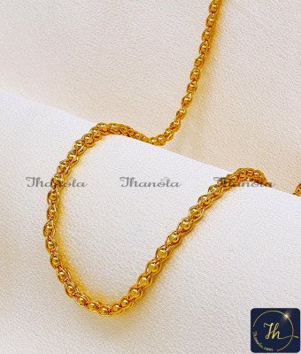 CHA1411 - Latest Modern Simple Gold Chain Designs for Ladies