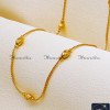 CHA1426 - Micro Gold Plated Light Weight Ball Chain Design for Women