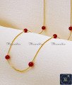 Latest Red Beads Daily Wear Gold Chain Designs for Women Gold Plated Jewellery Red Beads Chain Online