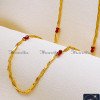 CHA1428 - New Model Daily Wear Red Crystal Long Chain for Ladies