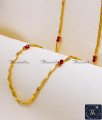 New Model Daily Wear Red Crystal Long Chain for Ladies Gold Plated Crystal Beads Chain