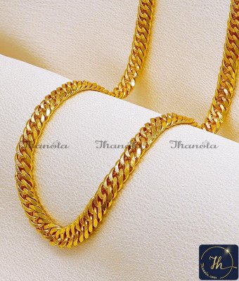 CHA1437 - Micro Gold Plated Jewellery Daily Wear Broad Chain for Men