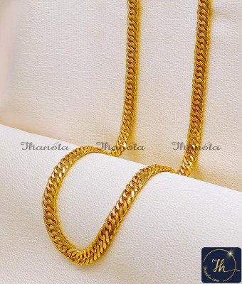 CHA1437 - Micro Gold Plated Jewellery Daily Wear Broad Chain for Men