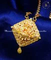 1 Gram Gold Lakshmi Pendant with Long Chain for Women Lakshmi Pendant Gold Chain