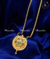 Gold Plated Single Stone Big Dollar Chain Designs dollar chain designs for female