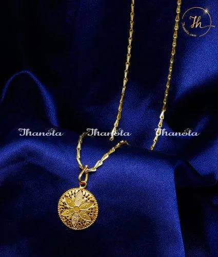 Simple Light Weight Daily Use Pendant Chain for Women Simple pendant chain gold