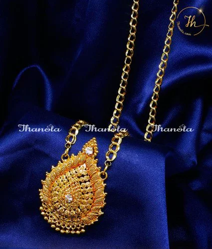 Best Quality Gold Covering Dollar Chain for Women south indian dollar chain designs