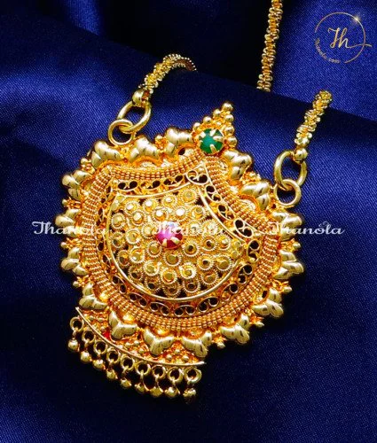 modern gold pendant designs for female