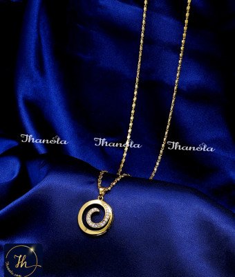 DCH1262 - Gorgeous White Stone Simple Dollar Chain Designs