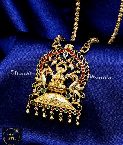 DCH1284 - Beautiful Lakshmi Design Big Dollar Chain New Model