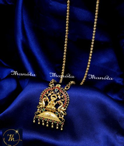 DCH1284 - Beautiful Lakshmi Design Big Dollar Chain New Model