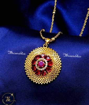 DCH1295 - New Model Simple Round Shape Pendant Chain for Girls