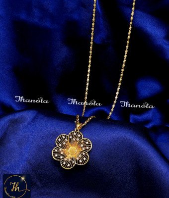 DCH1299 - White Stone Flower Design Dollar Chain for Women