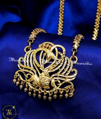DCH1312 - 30 Inch Micro Gold Plated Latest Dollar Chain Models for Women