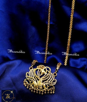 DCH1312 - 30 Inch Micro Gold Plated Latest Dollar Chain Models for Women