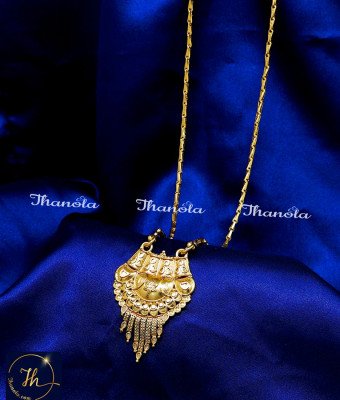 DCH1318 - 1 Gram Gold Plated Office Wear Dollar Chain Covering