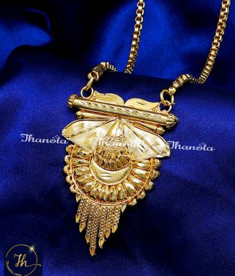 DCH1319 - Gold Covering Simple Long Chain with Dollar for Women