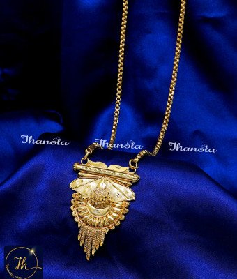 DCH1319 - Gold Covering Simple Long Chain with Dollar for Women