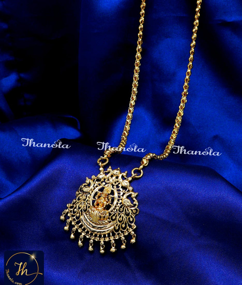 1 gram gold lakshmi pendant