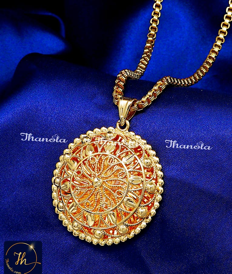large gold dollar chain designs for female