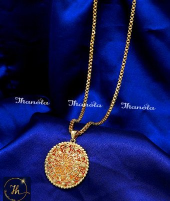 DCH1325 - Trendy Dubai Gold Dollar Chain Designs for Female