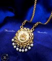 1 gram gold plated lakshmi pendant