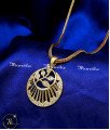 gold stone pendant designs latest