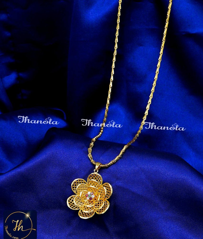 white stone dollar chain