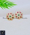 Five Metal Jewellery Impon Stud Earrings for Women stone earrings gold designs