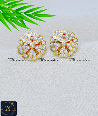 ERA2412 - Impon Classic Round Stud Earrings 5 Metal Jewellery