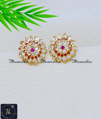 ERA2417 - Impon Gold Plated Ad Stone Stud Earrings for Women