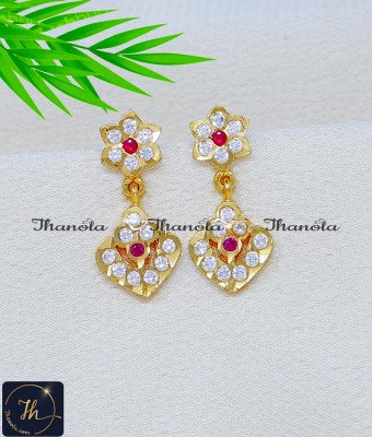 ERA2428 - South Indian Daily Wear Hanging Earrings for Girls