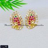 ERA2430 - Unique Leaf Design Stud Earrings South Indian Jewellery