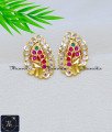 Unique Leaf Design Stud Earrings South Indian Jewellery South Indian Artificial Jewellery