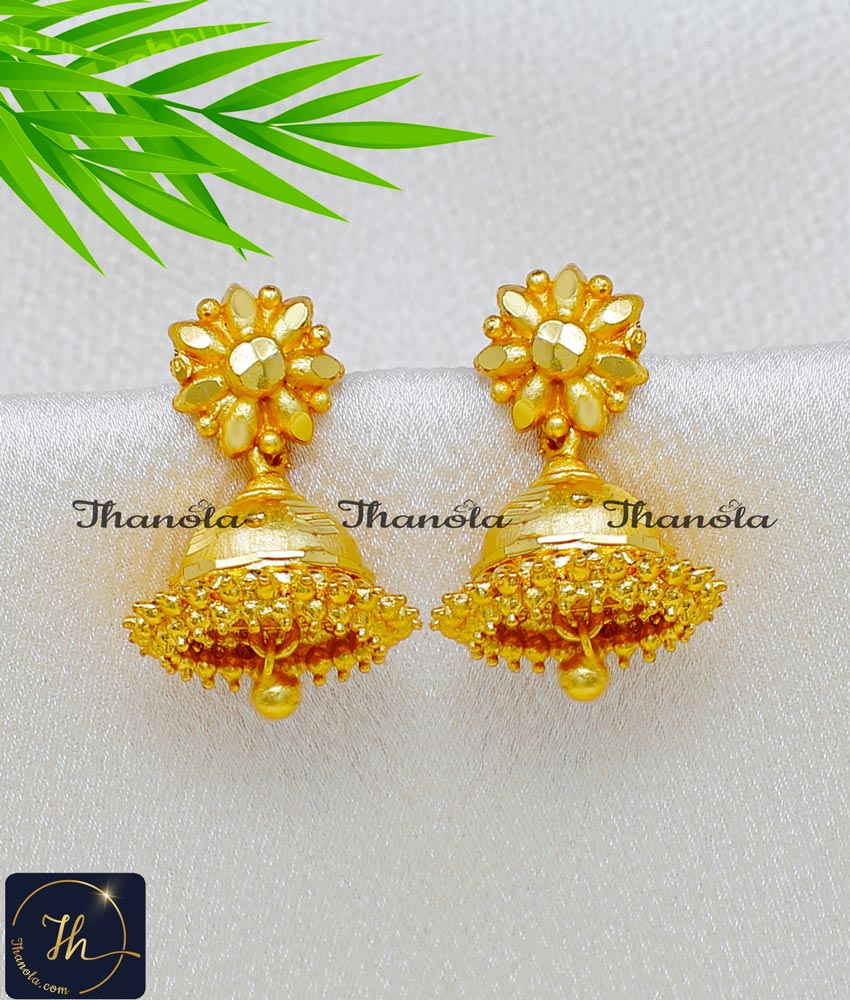 Vintage Trading Jewellery Gold Jhumka Earrings Online online vintage trading jewellery