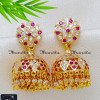 ERA2474 - Impon Jewelry Traditional Wedding Earrings Gold Jhumkas