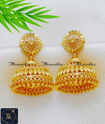ERA2483 - Forming Gold Bridal Wear Big Jhumkas Earrings Buy Online