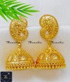 Traditional Big Gold Plated Forming Jhumka Earrings Big Forming Gold Jhumka Earrings