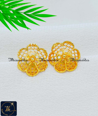 ERA2507 - Charming Flower Model Daily Wear Forming Gold Earrings ERA2507 - Charming Flower Model Daily Wear Forming Gold Earrings